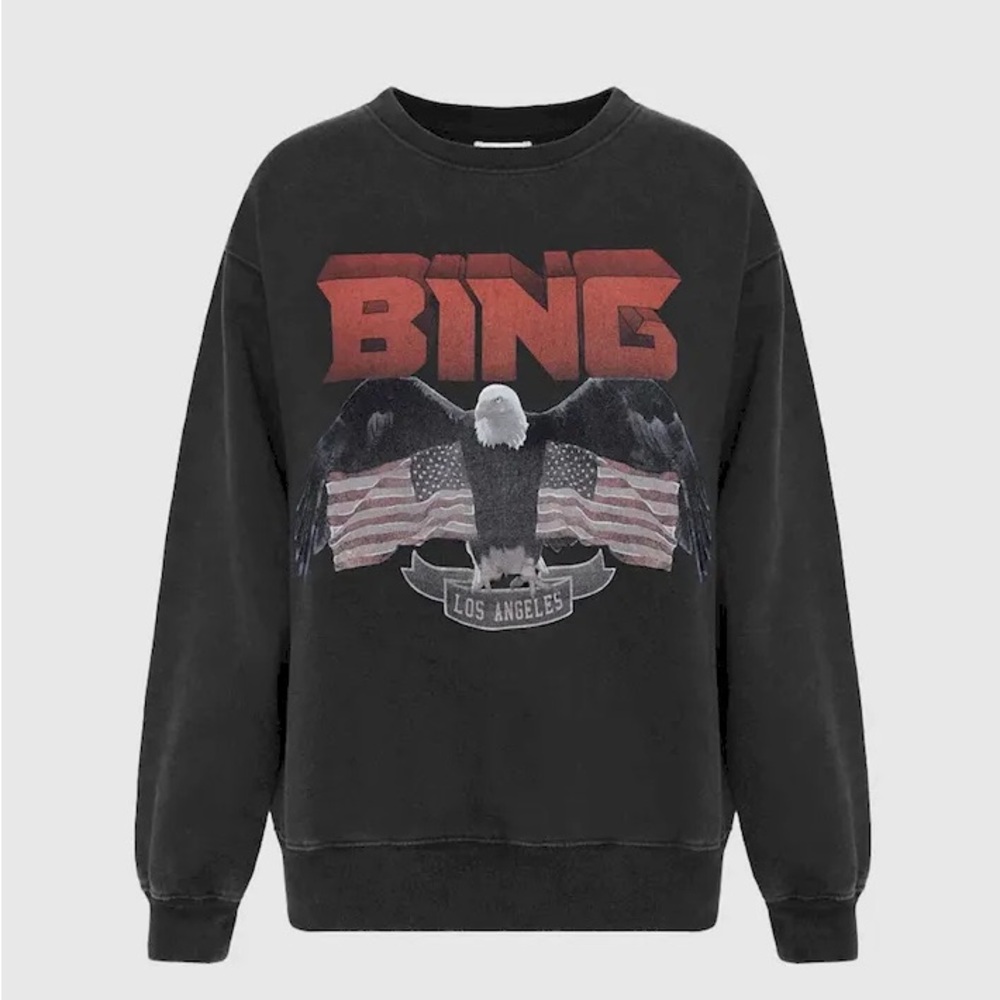 Anine Bing Vintage Eagle Sweatshirt sz Medium